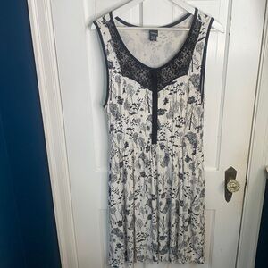 Disney Alice in Wonderland Black White Hot Topic Sleeveless Dress Plus Size 2X